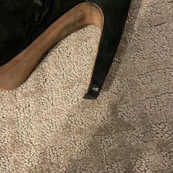 Sam Edelman black suede booties size 6.5 - Picture 4 of 5
